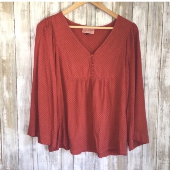 Universal Thread Tops - Universal Thread Orange Blouse